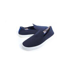 ROTHYS 9.5 Sneakers Navy Blue Knit Slip On Trainers *LOVELY* Womens 9.5